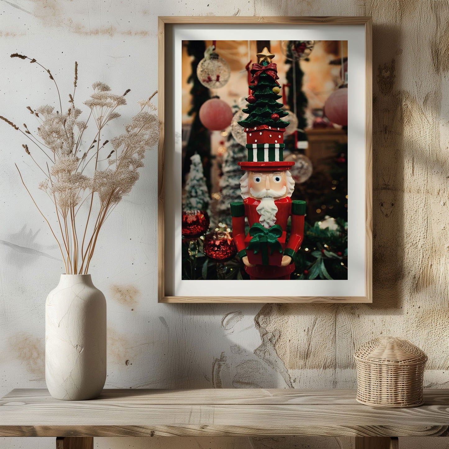 Nutcracker Traditional Christmas Tree Decorations - Rolled Poster Wall Art Print-2