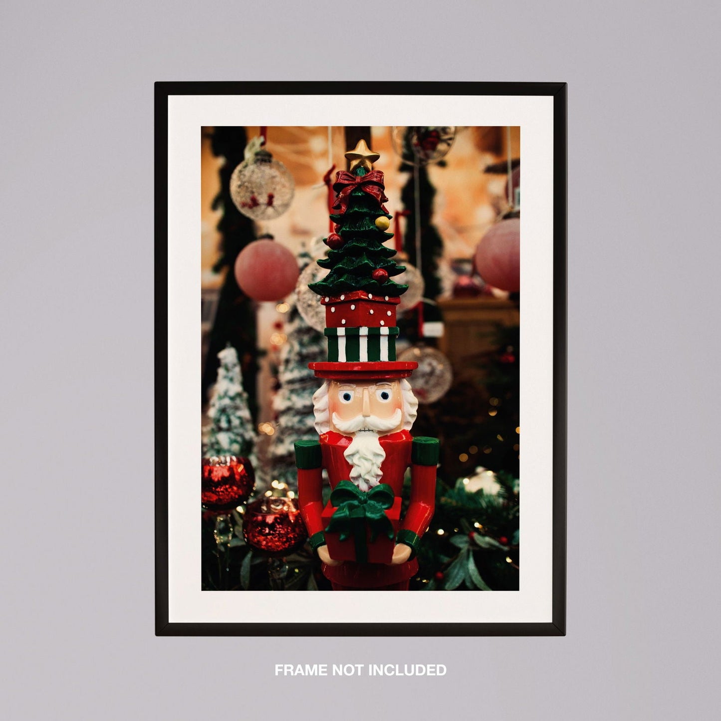 Nutcracker Traditional Christmas Tree Decorations - Rolled Poster Wall Art Print-3