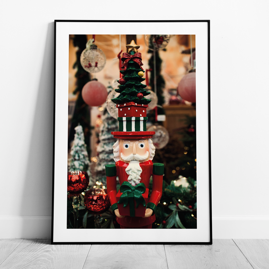 Nutcracker Traditional Christmas Tree Decorations - Rolled Poster Wall Art Print-0